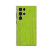 3M Exclusive Fluroscent Green Leather Mobile Skin